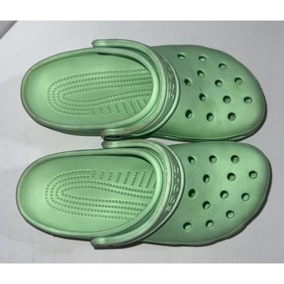Crocs Classic Clog Sandals Green Unisex Waterproof Gorpcore Shoes Slippers M5 W7 - Picture 2 of 9